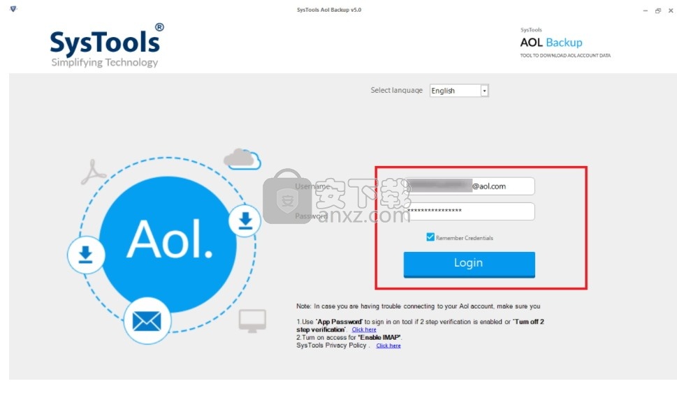 SysTools AOL Backup(AOL电子邮件备份工具)