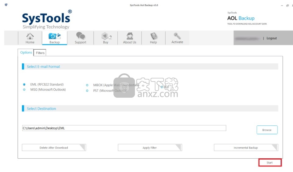 SysTools AOL Backup(AOL电子邮件备份工具)