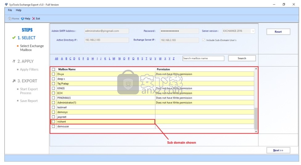 SysTools Exchange Export(Exchange电子邮件迁移工具)