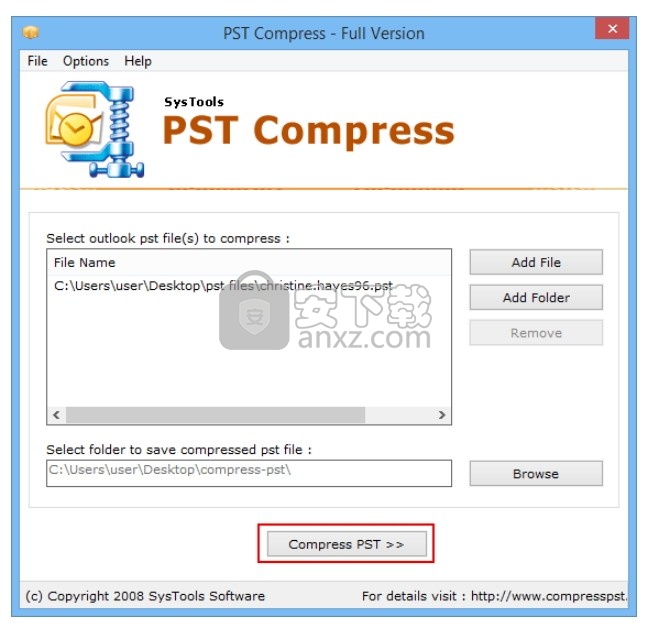 SysTools PST Compress(PST压缩工具)