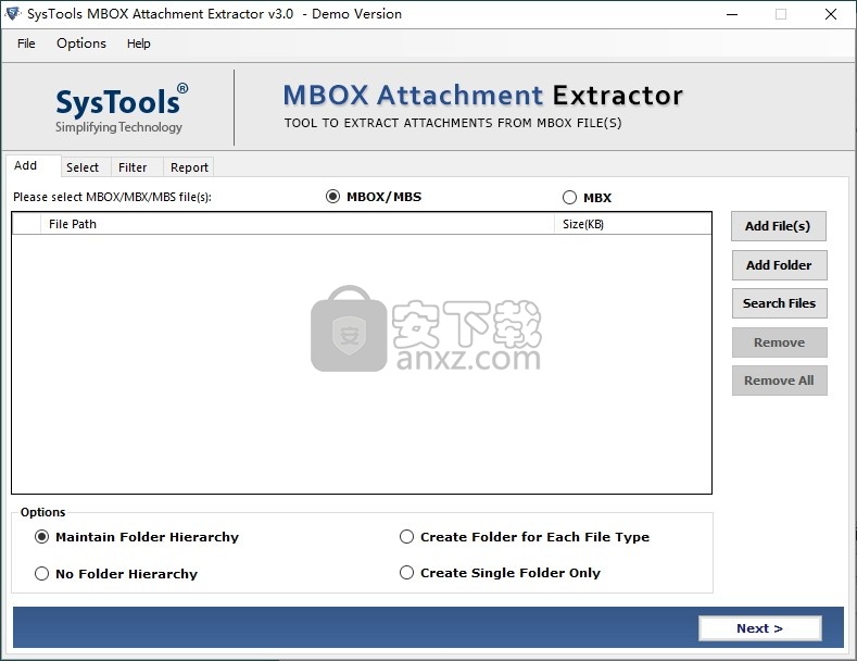 SysTools MBOX Attachment Extractor(MBOX附件提取器)