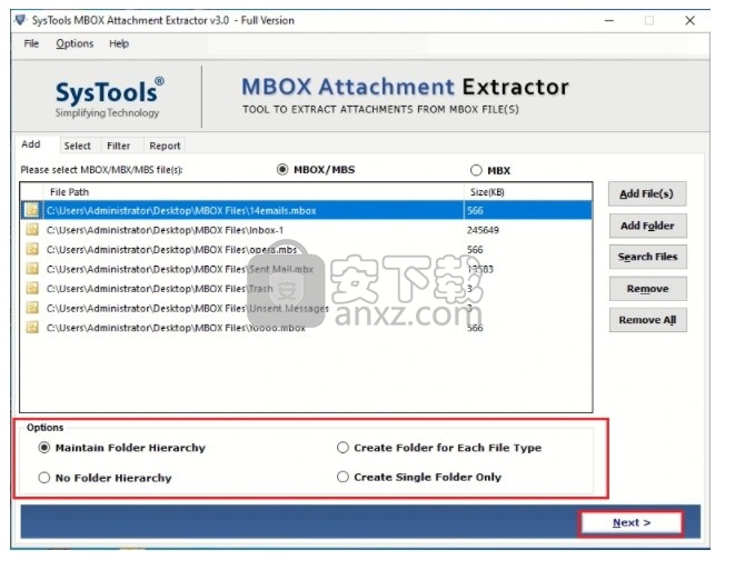 SysTools MBOX Attachment Extractor(MBOX附件提取器)