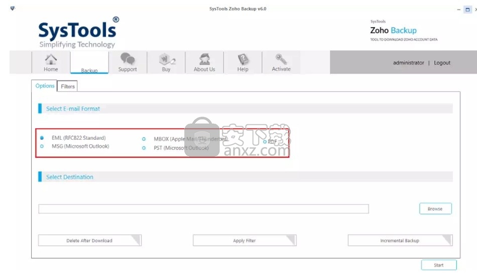 SysTools Zoho Backup(Zoho电子邮件备份工具)