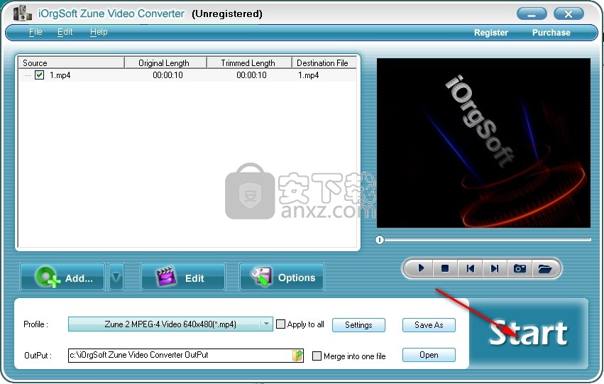 iOrgSoft Zune Video Converter(Zune视频格式转换器)