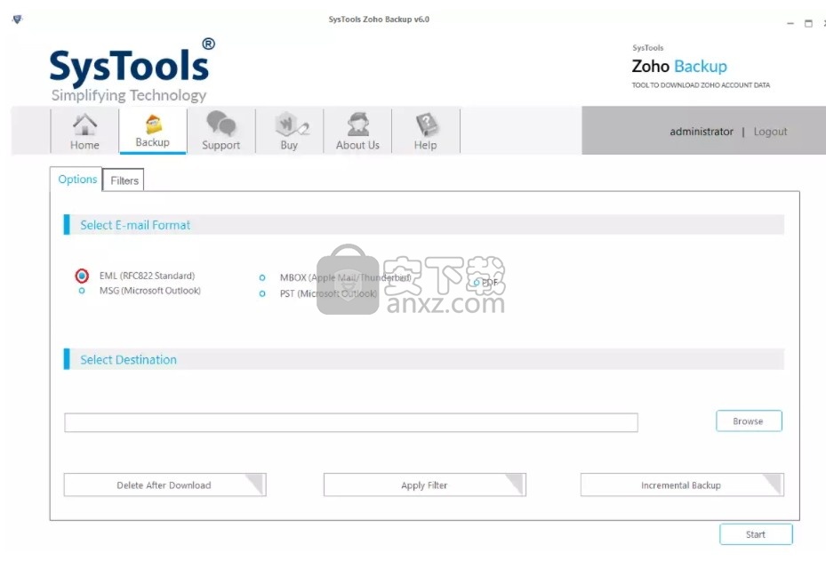 SysTools Zoho Backup(Zoho电子邮件备份工具)