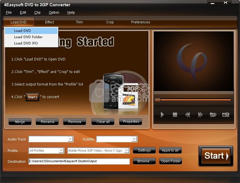 4Easysoft DVD to 3GP Converter(DVD转3GP转换器)