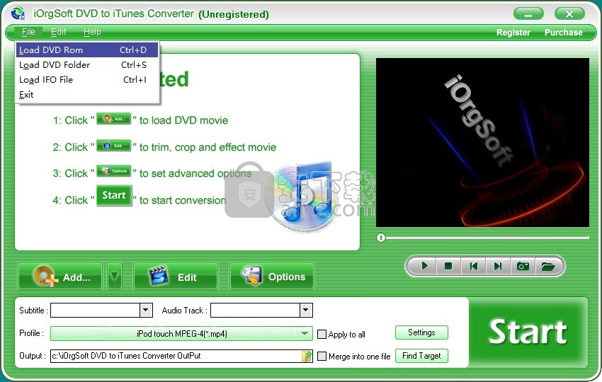 iOrgSoft DVD to iTunes Converter(DVD转iTunes转换器)