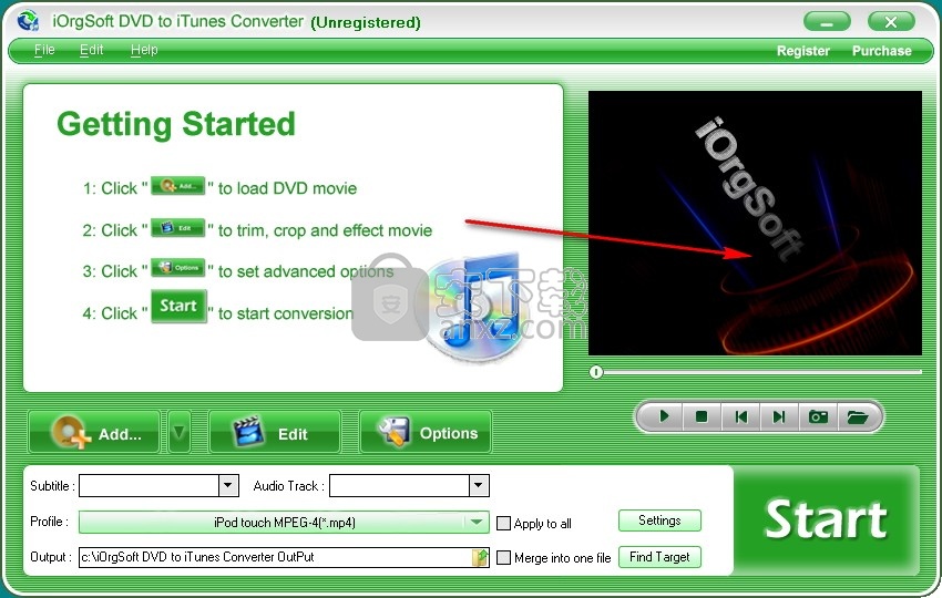 iOrgSoft DVD to iTunes Converter(DVD转iTunes转换器)