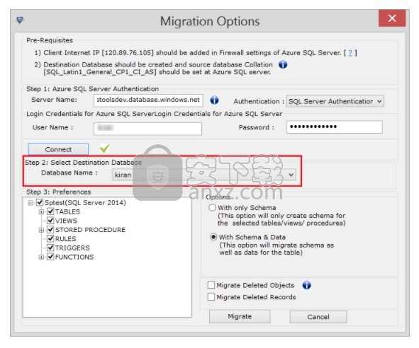 SysTools SQL Server to Azure DB Migrator(SQL到Azure迁移工具)