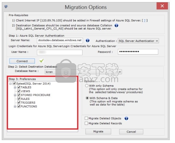 SysTools SQL Server to Azure DB Migrator(SQL到Azure迁移工具)