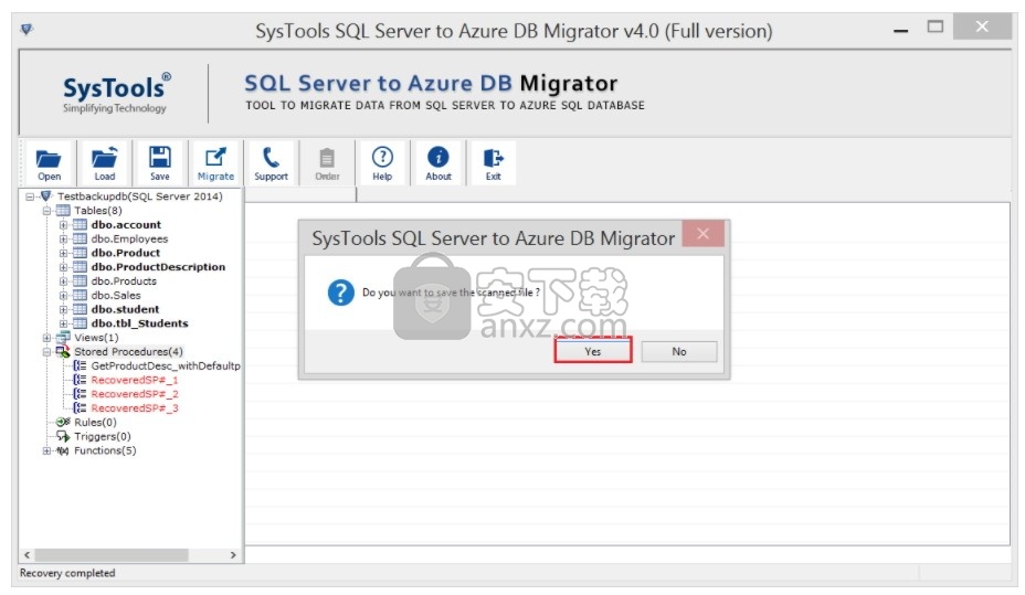 SysTools SQL Server to Azure DB Migrator(SQL到Azure迁移工具)