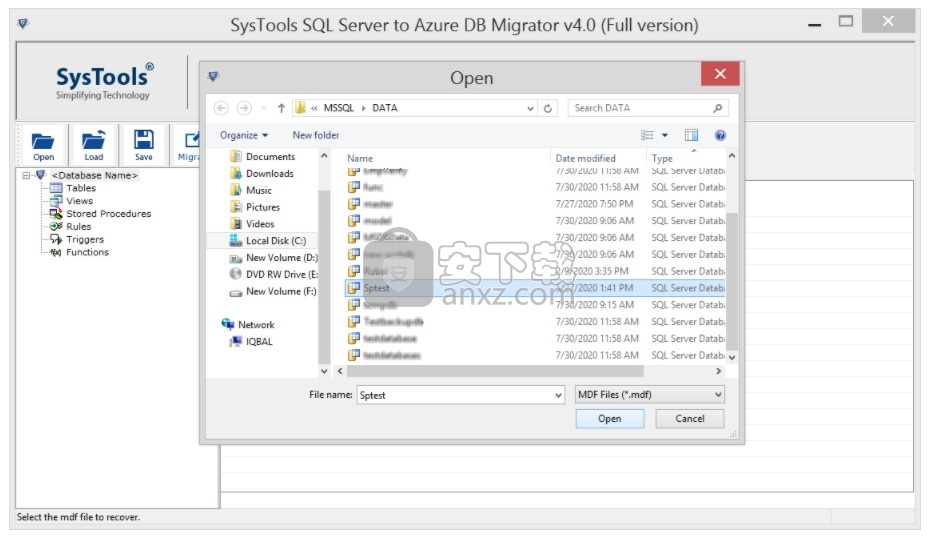 SysTools SQL Server to Azure DB Migrator(SQL到Azure迁移工具)