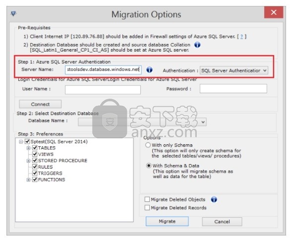 SysTools SQL Server to Azure DB Migrator(SQL到Azure迁移工具)