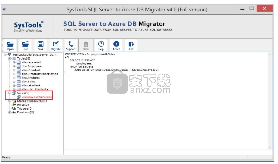 SysTools SQL Server to Azure DB Migrator(SQL到Azure迁移工具)