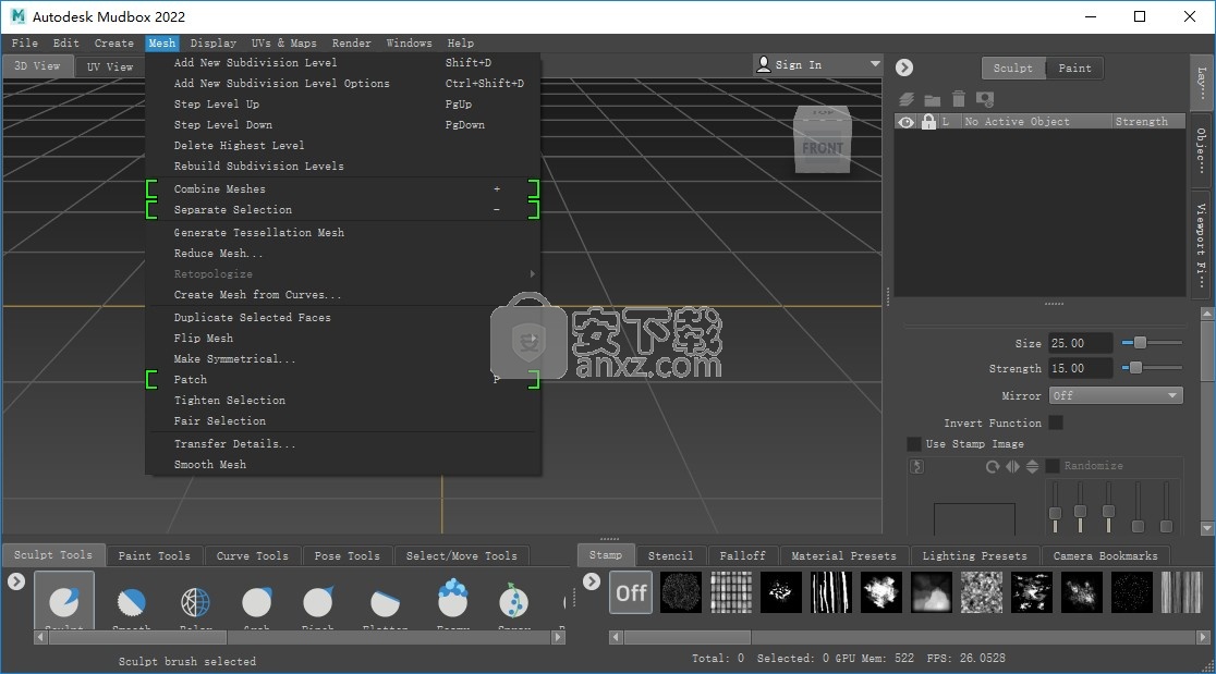 autodesk mudbox2022(3D数字雕刻)