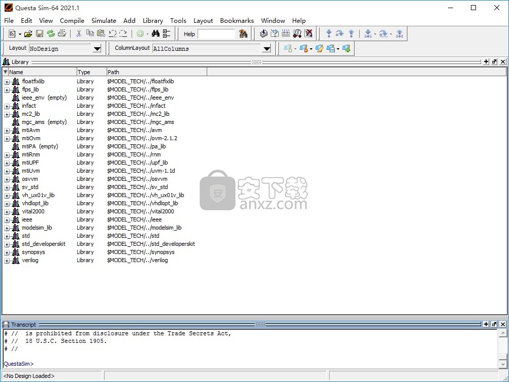 Mentor Graphics QuestaSim2021.1(仿真软件)