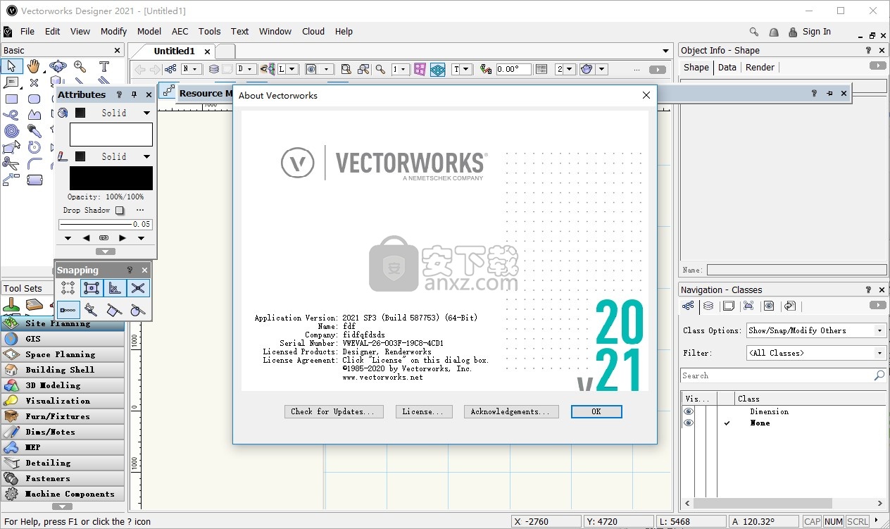 Vectorworks 2021 SP3 64位(3d建模设计软件)