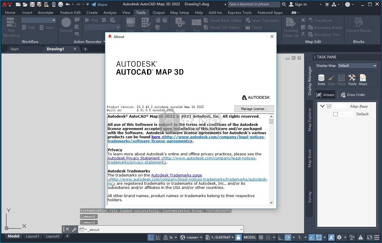 autocad map 3d 2022
