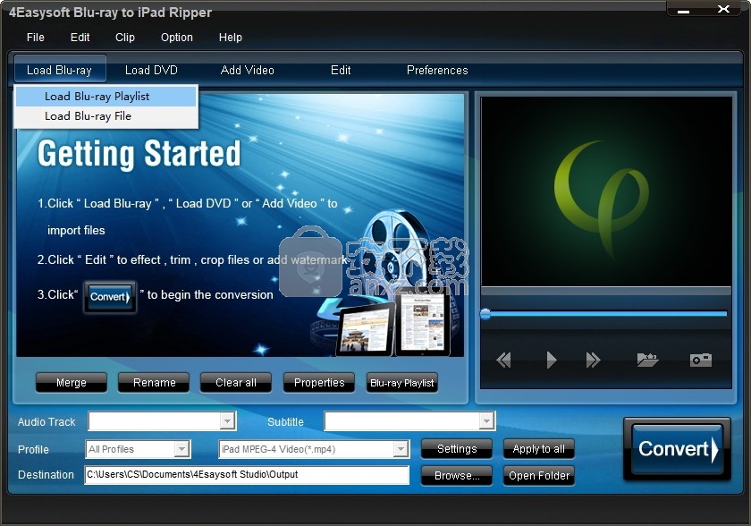 4Easysoft Blu-ray to iPad Ripper(蓝光转iPad转换器)