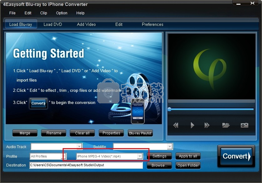 4Easysoft Blu-ray to iPhone Converter(蓝光转iPhone转换器)