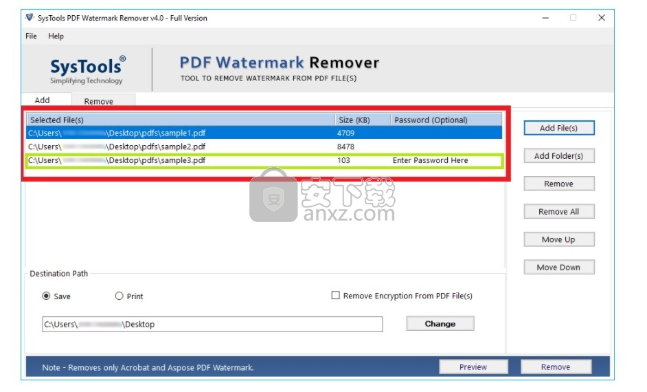 SysTools PDF Watermark Remover(PDF去水印工具)