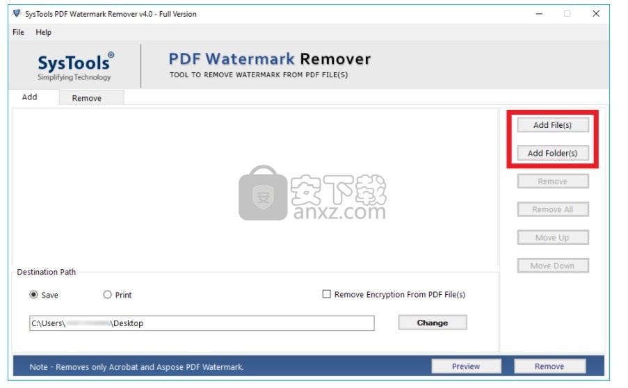 SysTools PDF Watermark Remover(PDF去水印工具)