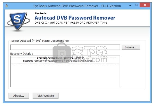 SysTools Autocad DVB Password Remover(Autocad DVB密码移除器)