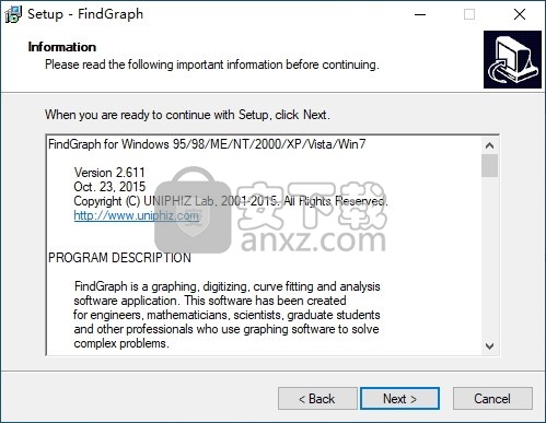 FindGraph(XY轴2D坐标图绘制软件)