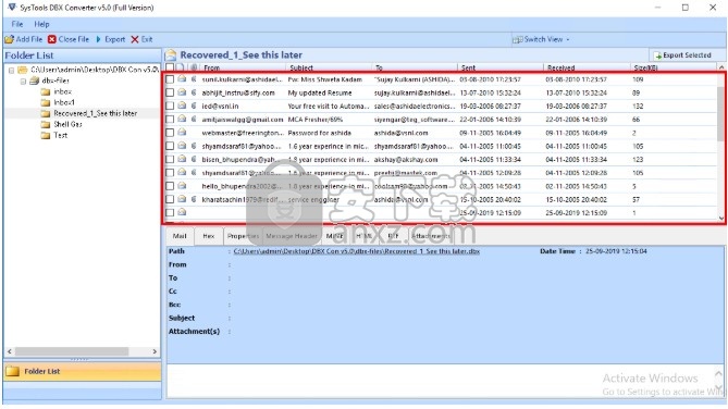 SysTools DBX Converter(DBX格式转换工具)