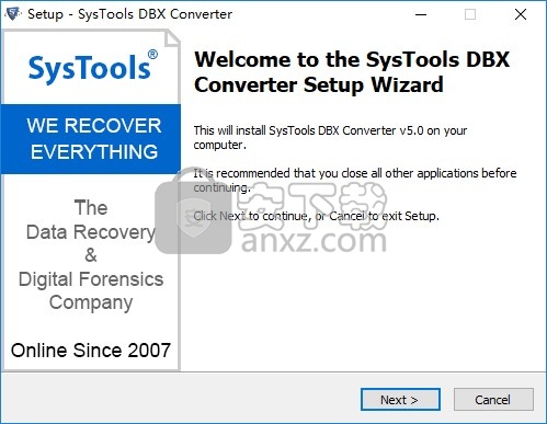 SysTools DBX Converter(DBX格式转换工具)