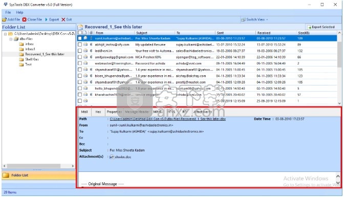 SysTools DBX Converter(DBX格式转换工具)