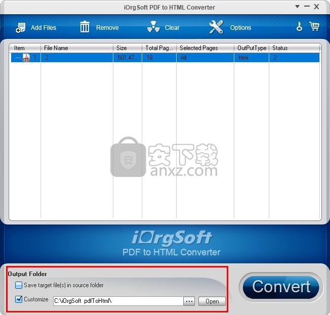iOrgsoft PDF to HTML Converter(PDF转HTML转换器)