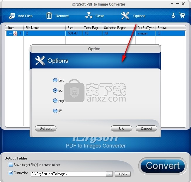iOrgSoft PDF to Image Converter(PDF转图片转换器)