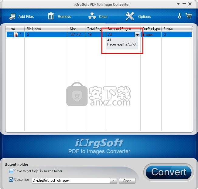 iOrgSoft PDF to Image Converter(PDF转图片转换器)