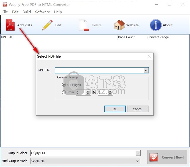 Weeny Free PDF to HTML Converter(PDF转HTML转换器)