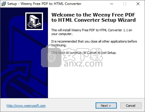 Weeny Free PDF to HTML Converter(PDF转HTML转换器)