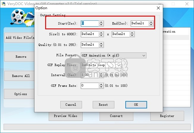 VeryDOC Video to GIF Converter(视频转GIF转换器)