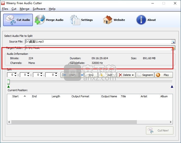 Weeny Free Audio Cutter(音频剪切器)