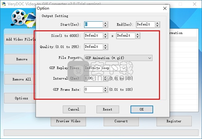 VeryDOC Video to GIF Converter(视频转GIF转换器)