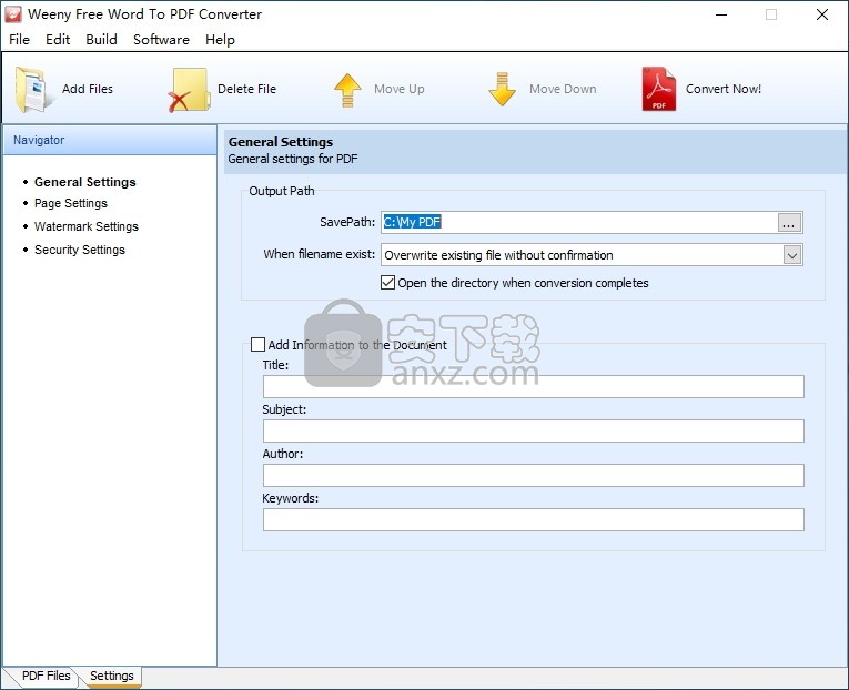 Weeny Free Word to PDF Converter(免费Word转PDF转换器)