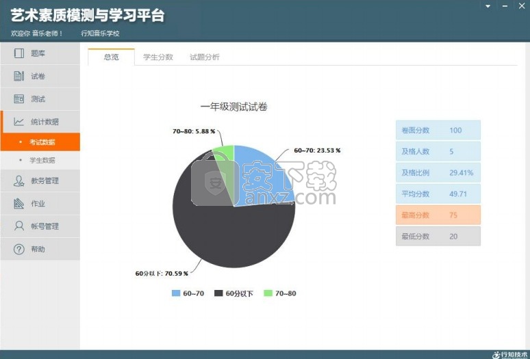 艺术素质测评与学习平台老师端