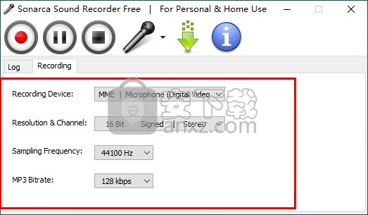 Sonarca Sound Recorder Free(mp3录音软件)