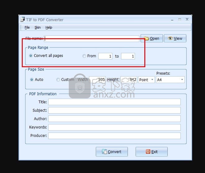 TIF to PDF Converter(TIF转PDF转换器)