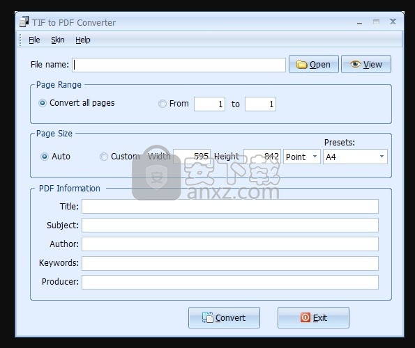 TIF to PDF Converter(TIF转PDF转换器)