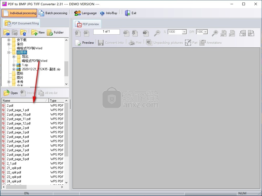 PDF To BMP JPG TIFF Converter(PDF转图片转换器)
