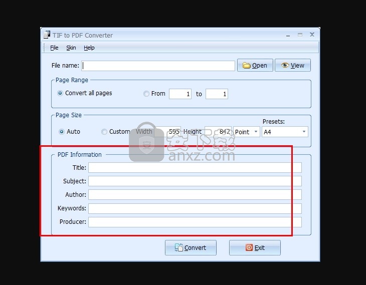 TIF to PDF Converter(TIF转PDF转换器)