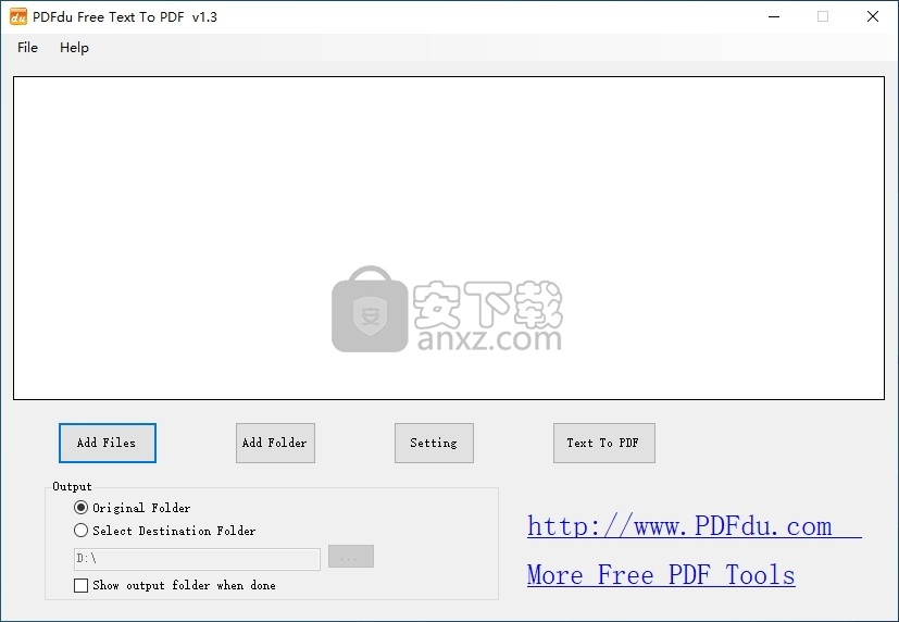 PDFdu Free Text To PDF(免费TXT转PDF转换器)