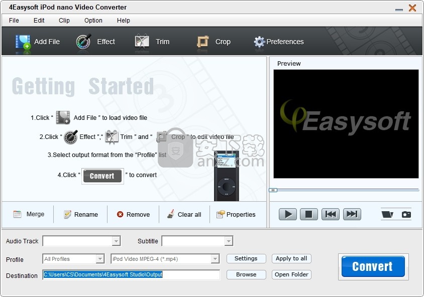 4Easysoft iPod nano Video Converter(iPod nano视频格式转换器)