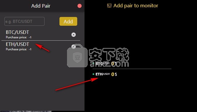 Crypto Currency Monitor(桌面悬浮窗监控货币软件)