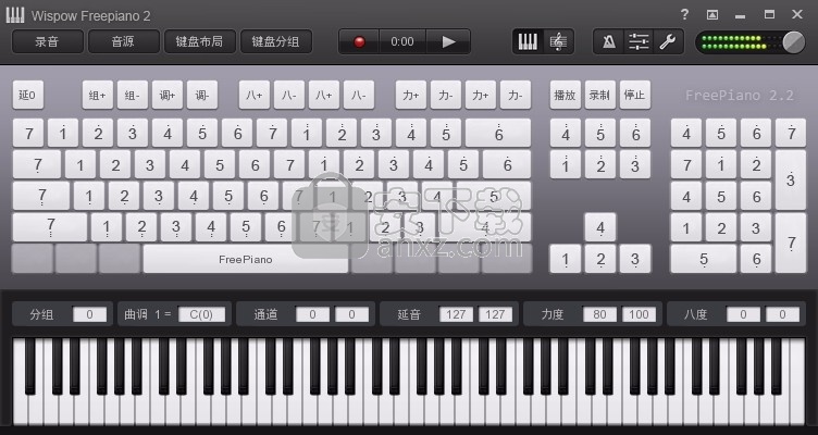 Wispow Freepiano(电脑钢琴软件)